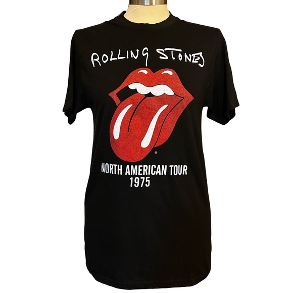 Rolling Stones North American Tour ‘75 T-shirt women’s size Small - Picture 1 of 4